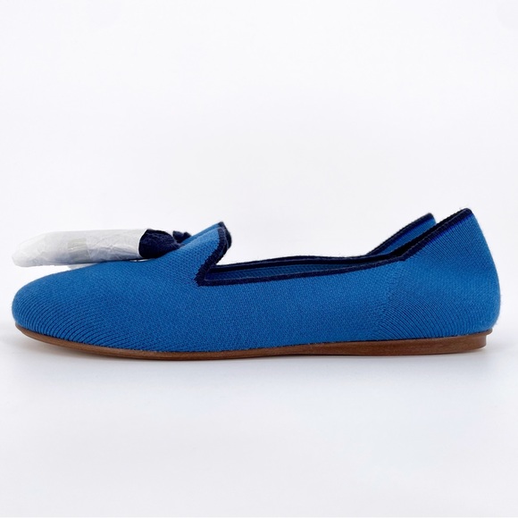Rothy's Merino Tassel Loafer Blue Women’s Mule Slip On Flat NWT - Picture 3 of 4